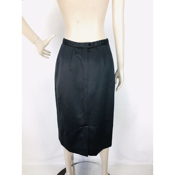 Vintage 60s Henry Lee Black High Waist Straight Skirt & Blazer Business Suit 8 - Picture 6 of 11